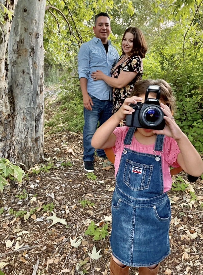 Family session — little photographer
